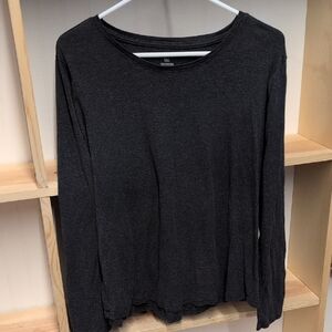 Eddie Bauer Women's Dark Grey Long Sleeve T-shirt. XL